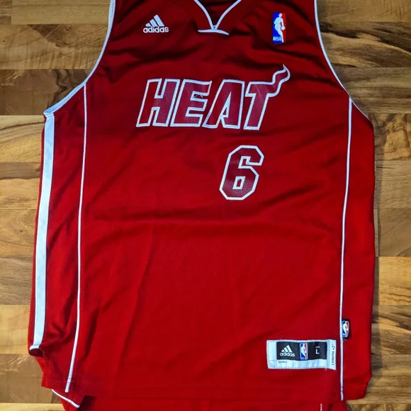 adidas Shirts Tops Lebron James Miami Heat Christmas Edition